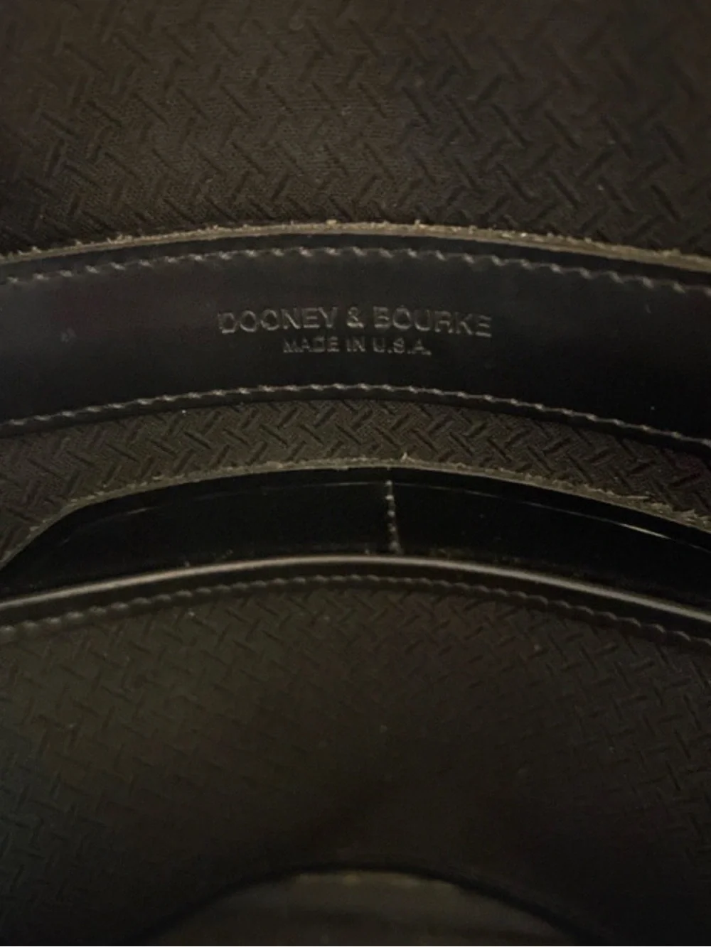 Dooney and Burke Vintage Cabriolet Leather Perforated Dome Satchel